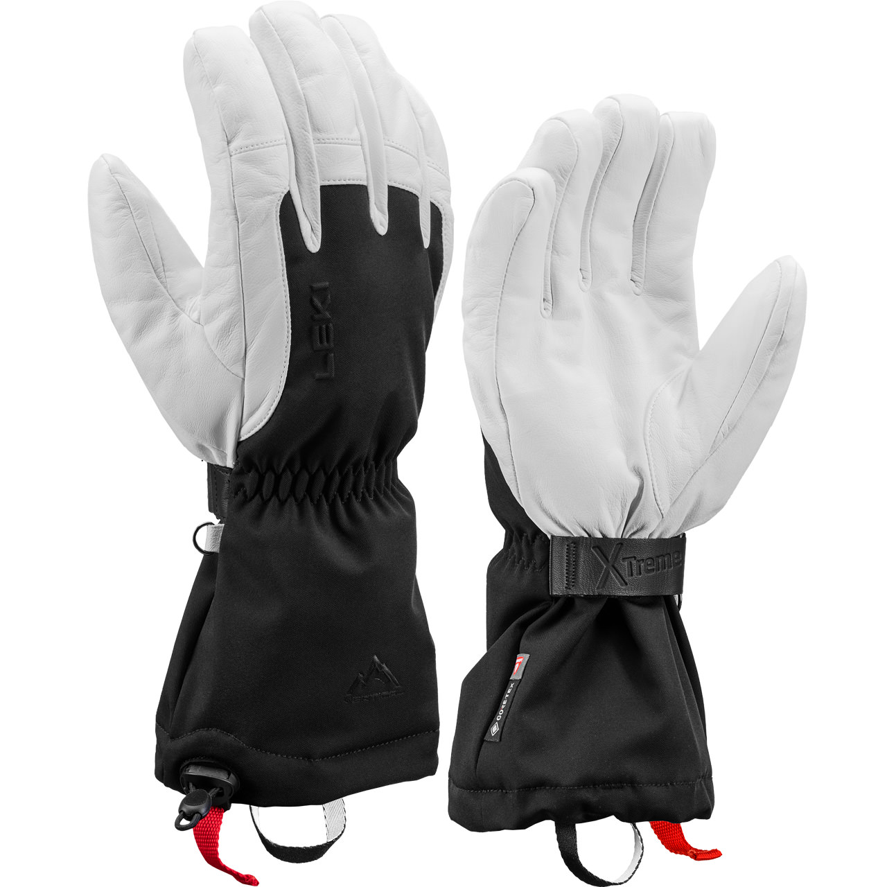 Gants De Ski LEKI Pegas Pro 3D GTX - Peau De Chèvre, Gore-Tex, Compatibles Smartphone - Noir